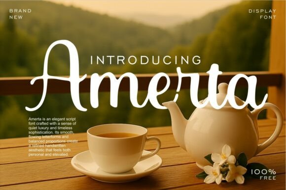 Amerta: The Handwritten Font for Elegant Branding