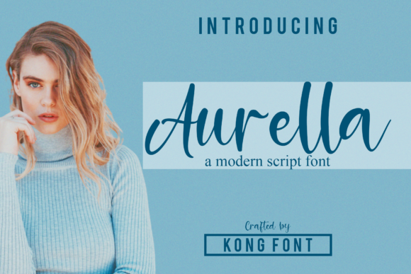 Aurella: A Playful Script Font for Modern Creators