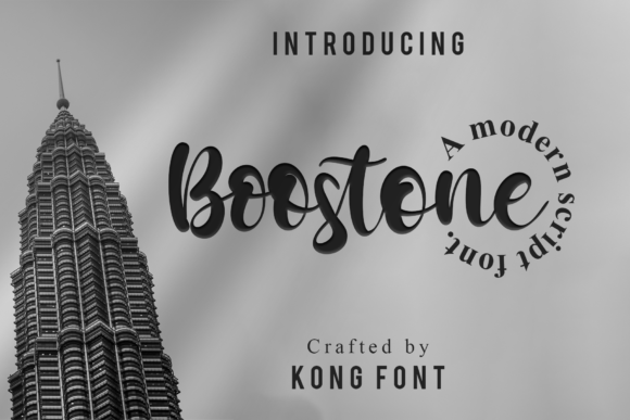 Boostone: A Modern Handwritten Script Font for Creative Projects