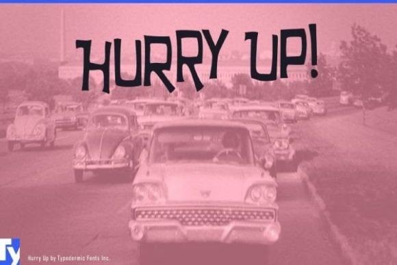 Hurry Up: The Playful 1960s Cartoon Font for Modern Brands