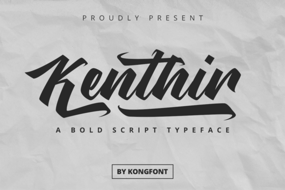 Kenthir: A Modern Handwritten Font for Creative Projects