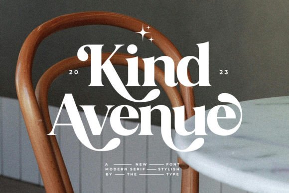 Kind Avenue: A Stylish Retro Font for Modern Creatives