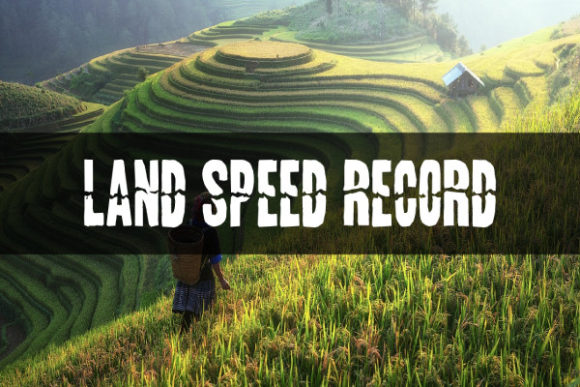 Land Speed Record: A Creative Font for Modern Brands