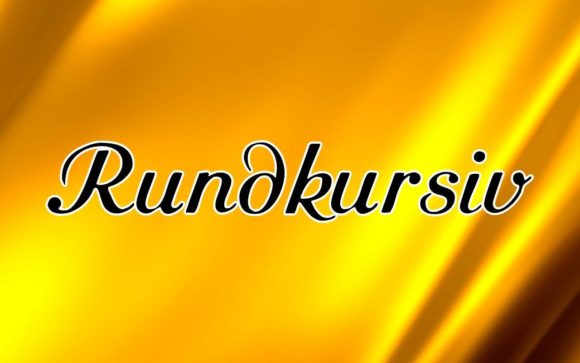 Rundkursiv: A Flowing Handwritten Font for Personal Design