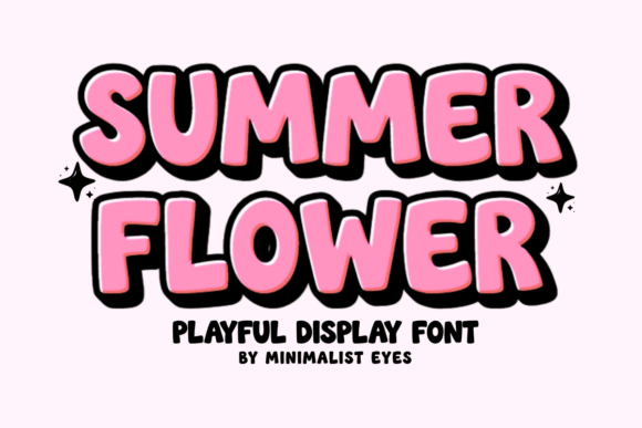 Summer Flower: The Playful Bubbly Font for Joyful Crafts